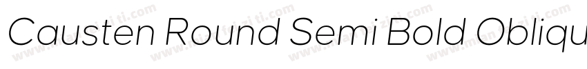 Causten Round Semi Bold Oblique字体转换